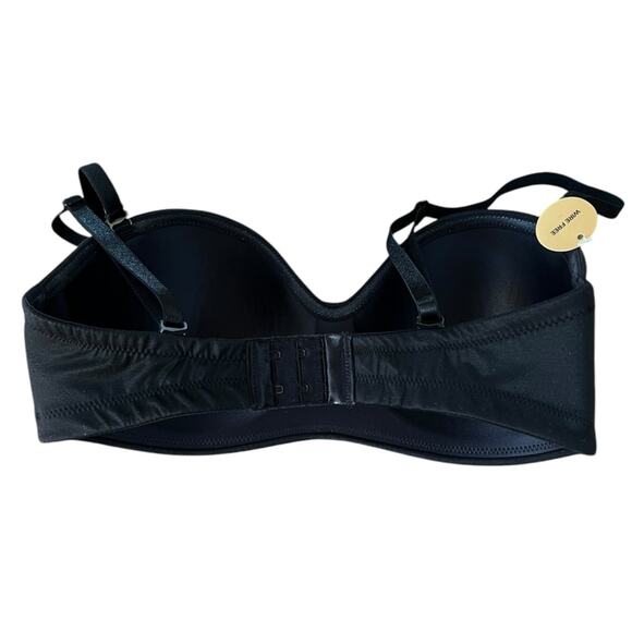 *NWOT Wacoal 854372 Staying Power Wire Free Strapless Black Bra – 32C - Picture 5 of 8